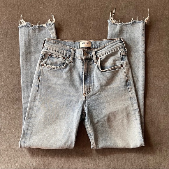 AGOLDE Merrel Mid Rise Straight Leg Jeans Size 24 - Picture 2 of 6